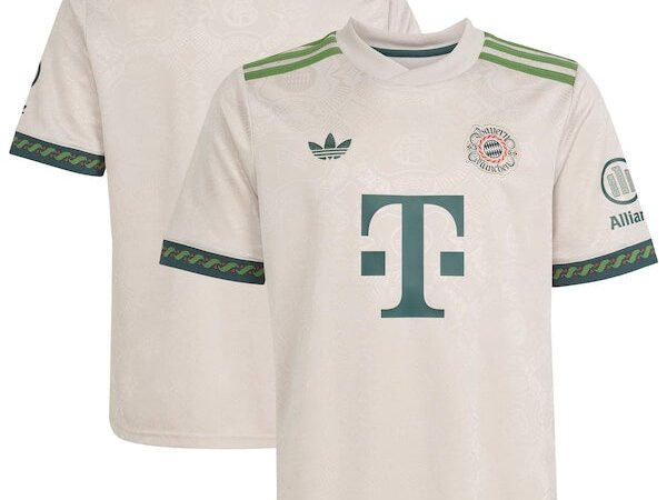 Bayern Munich adidas Youth 2025/26 Fourth Replica Jersey - Tan