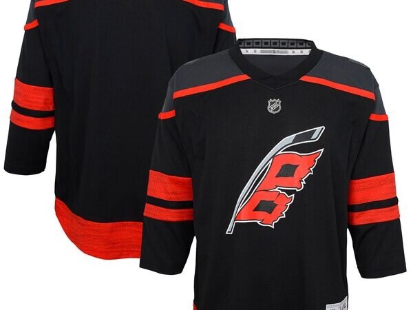 Carolina Hurricanes Youth Home Premier Jersey - Black
