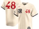Jacob deGrom Texas Rangers Nike City Connect Limited Player Jersey - Natural