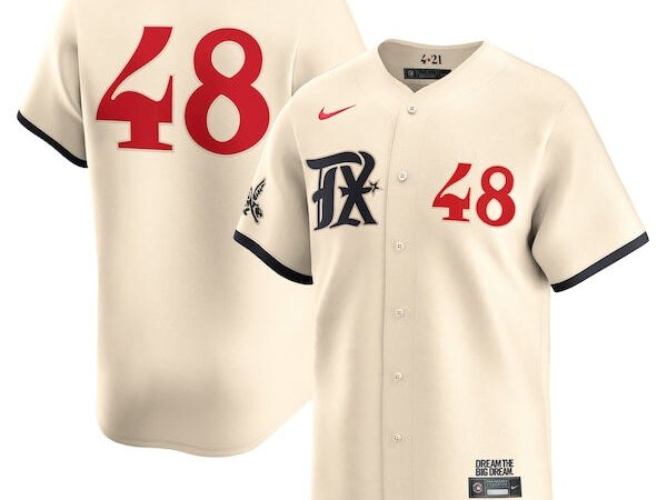 Jacob deGrom Texas Rangers Nike City Connect Limited Player Jersey - Natural