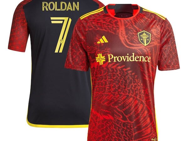 Cristian Roldan Seattle Sounders FC adidas 2024 The Bruce Lee Kit Replica Player Jersey – Red