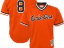 Cal Ripken Jr. Baltimore Orioles Youth Cooperstown Collection Mesh Batting Practice Jersey - Orange