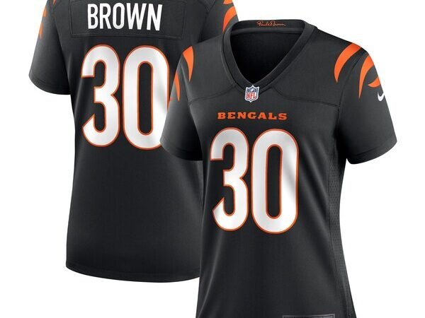 Chase Brown Cincinnati Bengals Nike Women's Team Game Jersey - Black