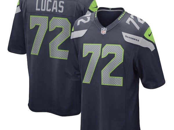 Abraham Lucas Seattle Seahawks Nike Game Player Jersey - College Navy