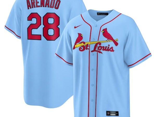 Nolan Arenado St. Louis Cardinals Nike Alternate Official Replica Player Jersey - Light Blue