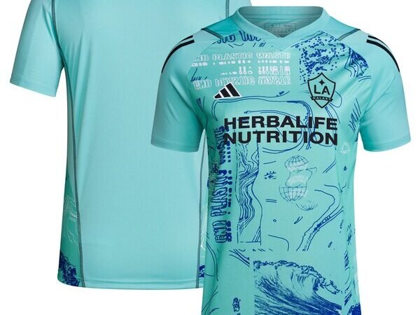 LA Galaxy adidas Women's 2024 One Planet Replica Jersey - Green