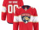 Florida Panthers  Home Authentic Pro Custom Jersey - Red