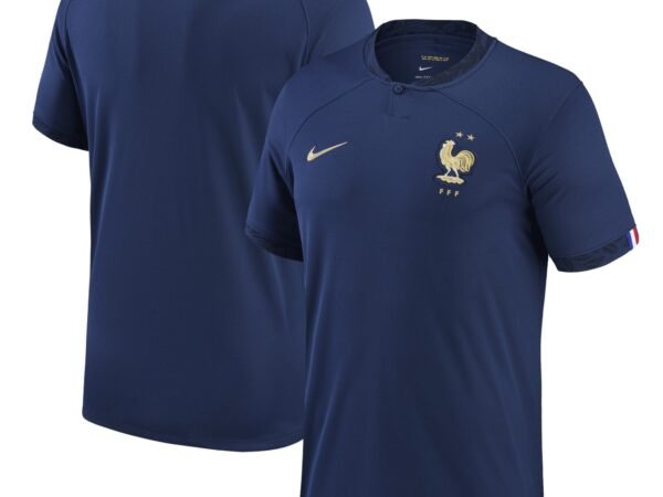 France National Team Nike 2022/23 Home Authentic Blank Jersey - Navy