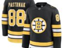 David Pastrnak Boston Bruins  Home Premium Player Jersey - Black/White