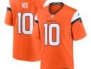 Bo Nix Denver Broncos Nike Youth Team Game Jersey - Orange