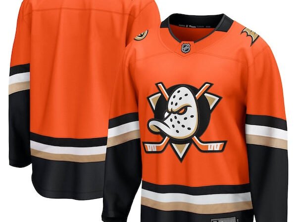 Anaheim Ducks  Home Breakaway Jersey - Orange/Black/White