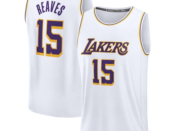 Austin Reaves Los Angeles Lakers Youth Fast Break Replica Player Jersey - Association Edition - White