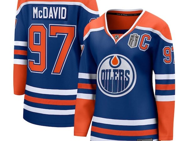 Connor McDavid Edmonton Oilers Women's 2025 Stanley Cup Final Home Breakaway Jersey - Royal