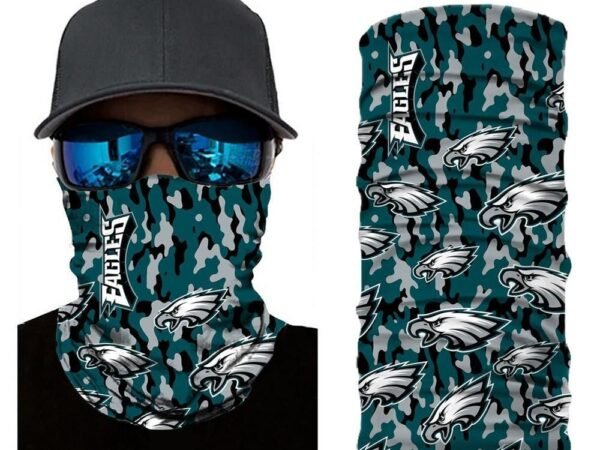 CAMO PHILADELPHIA EAGLES FACE MASK BANDANAS