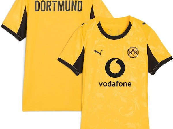 Borussia Dortmund Puma Women's 2025/26 Cup Third Replica Jersey - Yellow