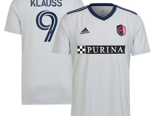 João Klauss St. Louis City SC adidas Youth 2024 The Spirit Kit Replica Jersey - Gray