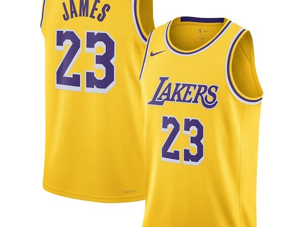 LeBron James Los Angeles Lakers Nike Unisex Swingman Jersey - Icon Edition - Gold/White