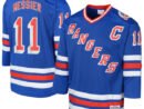 Mark Messier New York Rangers  Preschool Captain Patch 1993-94 Blue Line 2.0 Player Jersey - Powder Blue