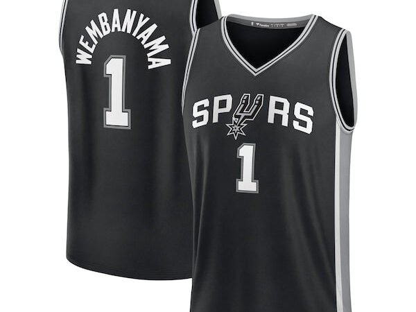 Victor Wembanyama San Antonio Spurs Youth Fast Break Replica Player Jersey - Icon Edition - Black/White