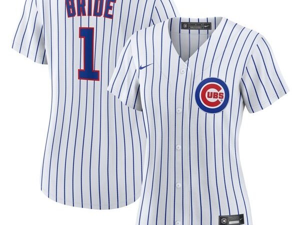 Chicago Cubs Nike Women's #1 Bride Home Replica Jersey - White