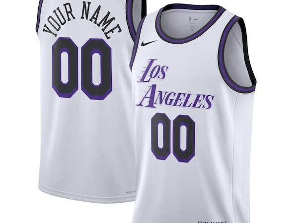 Los Angeles Lakers Nike Unisex 2022/23 Swingman Custom Jersey - City Edition - White