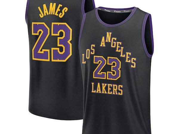 LeBron James Los Angeles Lakers Youth 2025/26 City Edition Fast Break Jersey - Black