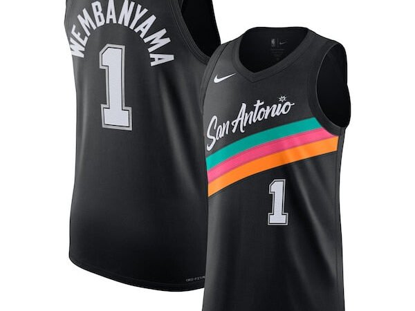 Victor Wembanyama San Antonio Spurs Nike Unisex 2025/26 Authentic Jersey - City Edition - Black