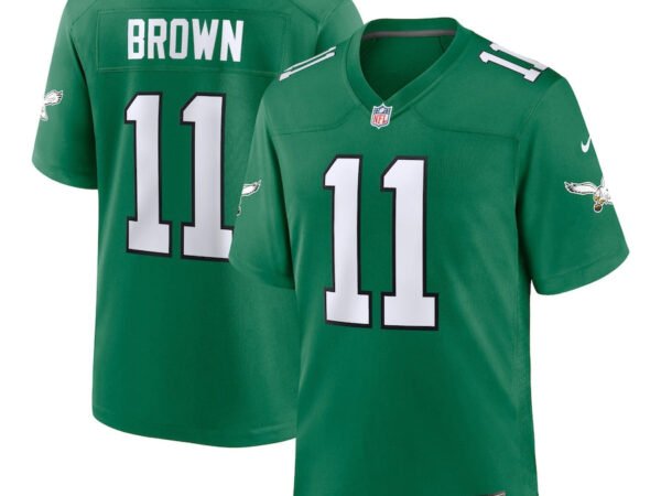 A.J. Brown Philadelphia Eagles Nike Youth Game Jersey - Kelly Green