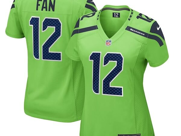 12th Fan Seattle Seahawks Nike Women's  Game Jersey - Neon Green