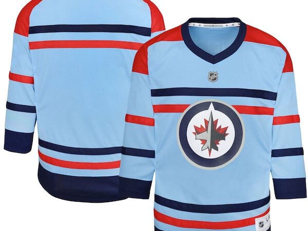 Winnipeg Jets Youth Anniversary Replica Jersey - Light Blue