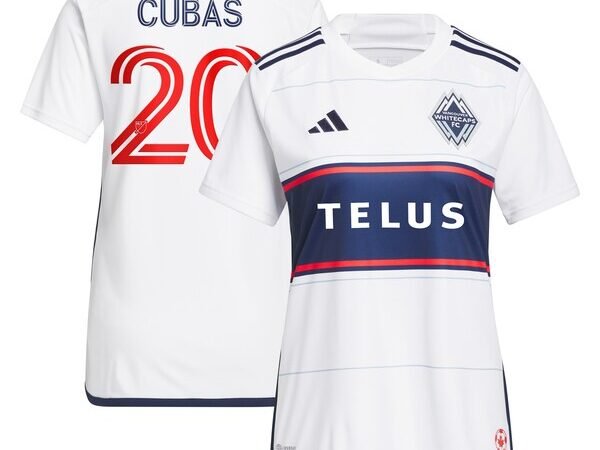 Andrés Cubas Vancouver Whitecaps FC adidas Women's 2024 Bloodlines Replica Player Jersey - White