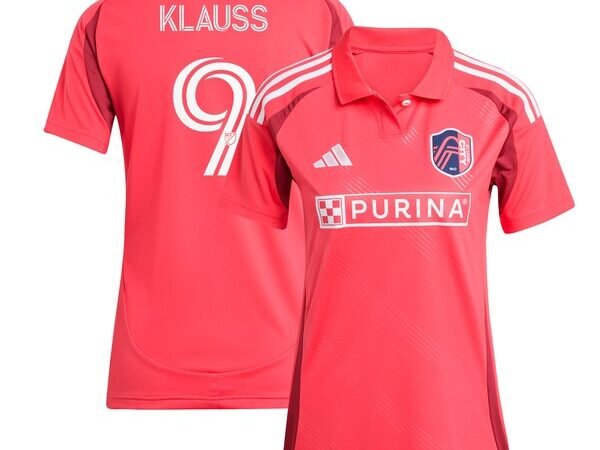 João Klauss St. Louis City SC adidas Women's 2025 Forever CITY Red Replica Player Jersey - Red