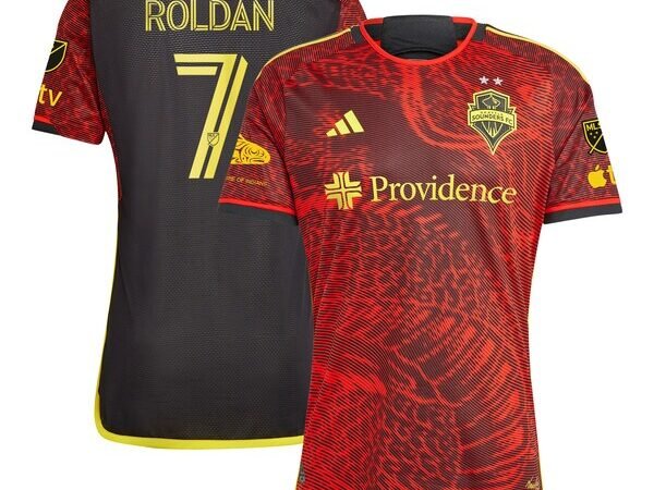 Cristian Roldan Seattle Sounders FC adidas 2024 The Bruce Lee Kit Authentic Jersey - Red