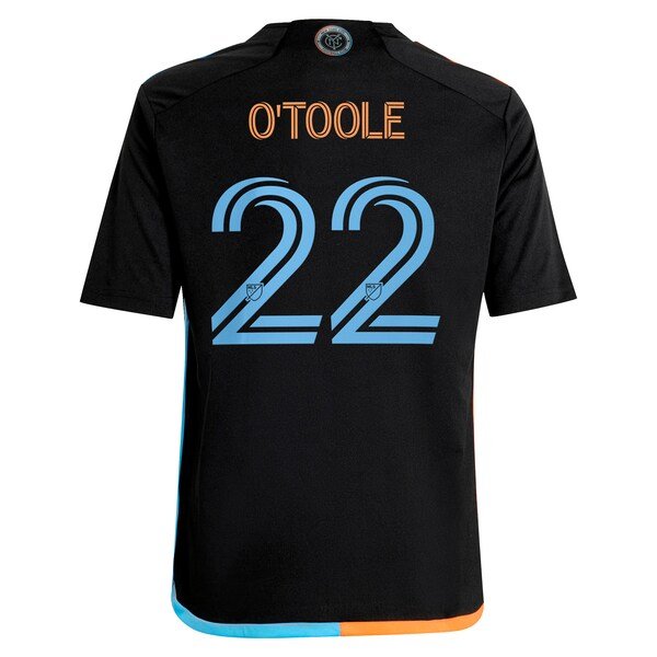 Kevin O'Toole New York City FC adidas Youth 2024 24/7 Kit Replica Player Jersey – Black