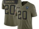 Barry Sanders Detroit Lions Nike 2025 Salute to Service Retired Limited Jersey - Olive