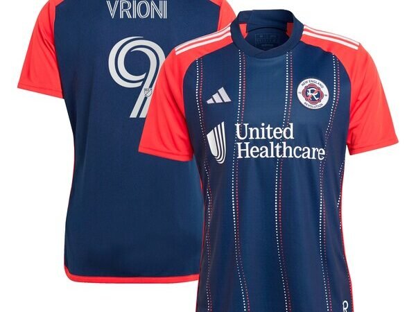 Giacomo Vrioni New England Revolution adidas 2024 Boston Tea Party Replica Player Jersey – Navy