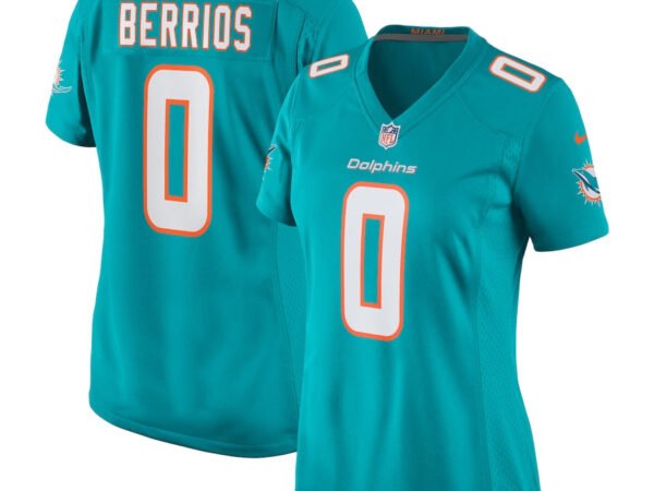 Braxton Berrios Miami Dolphins Nike Women's Game Jersey - Aqua
