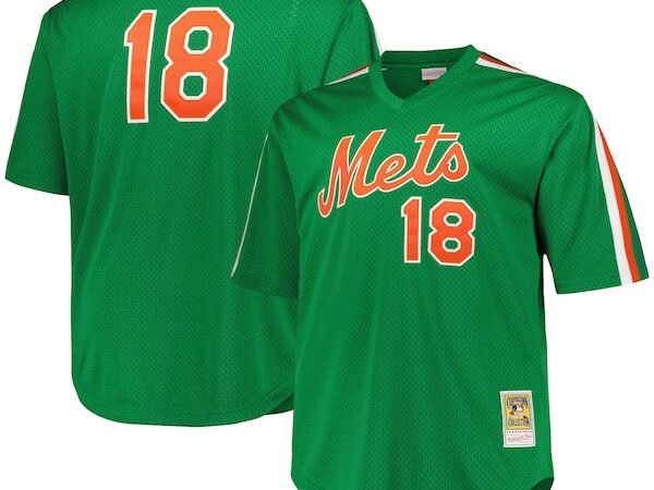 Darryl Strawberry New York Mets 1988 Cooperstown Collection Mesh Pullover Jersey - Green