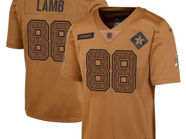 CeeDee Lamb Dallas Cowboys Nike Youth 2023 Salute To Service Limited Jersey - Brown