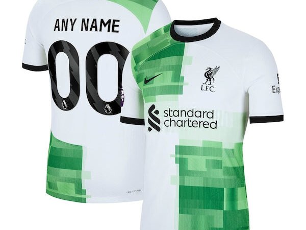 Liverpool Nike 2023/24 Away Authentic Custom Jersey - White