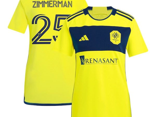 Walker Zimmerman Nashville SC adidas Women's 2024 The 615 Kit Replica Player Jersey - Yellow
