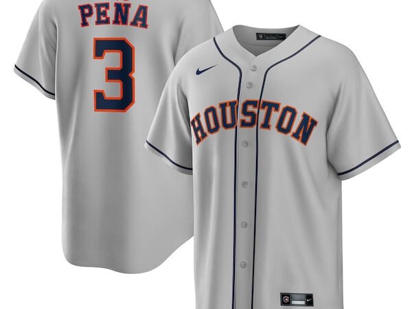 Jeremy Peña Houston Astros Nike  Replica Player Jersey - Gray/White