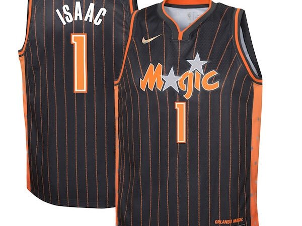 Jonathan Isaac Orlando Magic Nike Youth Swingman Jersey - City Edition - Anthracite