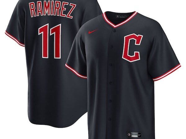 José Ramírez Cleveland Guardians Nike Alternate Replica Jersey - Navy/Red