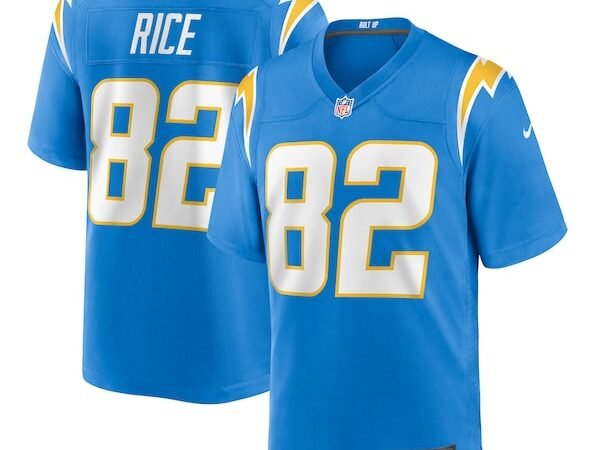 Brenden Rice Los Angeles Chargers Nike Team Game Jersey -  Powder Blue