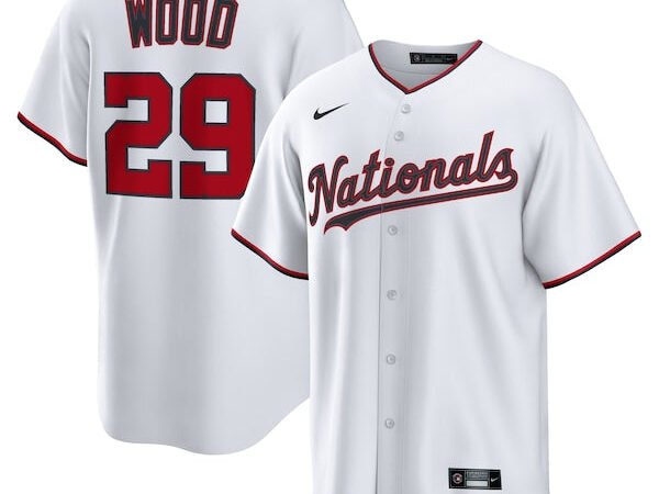 James Wood Washington Nationals Nike Home Replica Jersey - White