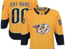 Nashville Predators Youth Home Premier Custom Jersey - Yellow