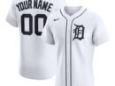 Detroit Tigers Nike Home Elite Custom Jersey - White