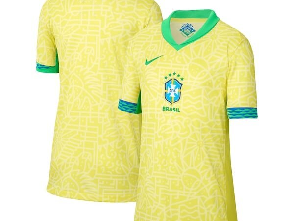 Brazil National Team Nike Youth 2024 Home Stadium Replica Jersey – Yellow