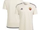 AS Roma adidas 2023/24 Away Replica Jersey - Cream